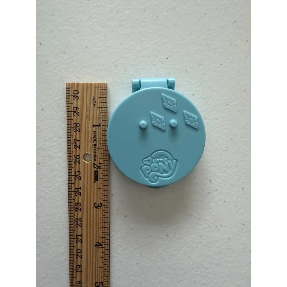 My Little Pony Plastic Straw Hat, Bonnet, & Folding Compact Mirror Lot of 3.